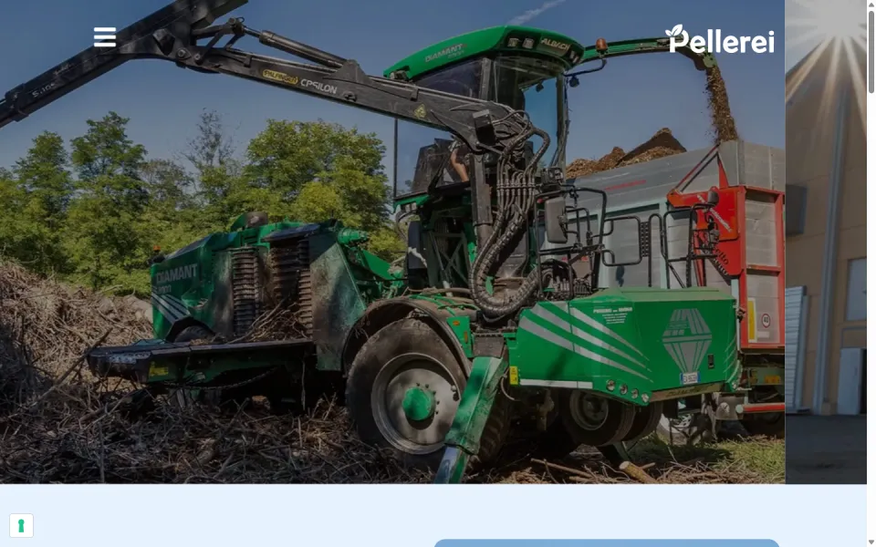 Sito web di Pellerei Energia realizzato da REGICODE