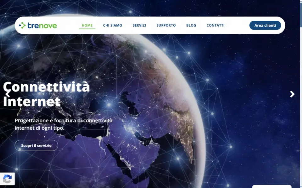 Sito web di Trenove realizzato da REGICODE